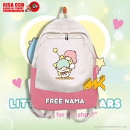 Little Twin Stars Children's Bag/Little Twin Stars School Backpack Free Name