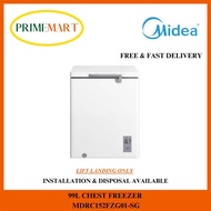 MIDEA MDRC152FZG01-SG 99L CHEST FREEZER - 2 YEARS MIDEA WARRANTY + FREE DELIVERY