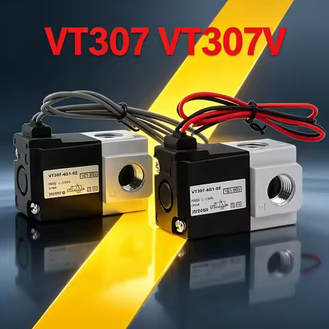 3 Way Pneumatic High Frequency Solenoid Valve Vacuum Valve1/8 1/4 Thread 12V 24V 220V VT307/VT307V