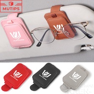 Toyota Alphard Car PU Leather Card Holder Sun Visor Glasses Storage Clip For 40 30 20 AH10 AH20 AH30
