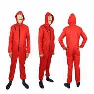 Squid Game Cosplay Red Jumpsuit Killer Costume Adult Men Outfit Squid Game Costume For Kids Jacket H