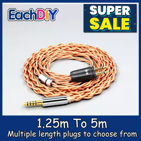 Graphene 7N OCC Shielding Coaxial Mixed Earphone Cable For Focal Clear Elear Elex Elegia Stellia Cel