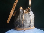 【老時光 OLD-TIME】早期二手老包NINA RICCI皮革水桶包