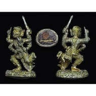 Phra Hanuman Seekorn Phaengrit Roon Krobsian Phralak Ner Nawaloha  四臂一手指天显神威哈努曼，第一期九宝铜材质 2549Be（2006