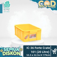 BUNTON LION STAR Basket FORTE Crate 101 20L Plastic Crate IC-36 Premium Multipurpose Box Sturdy Dura