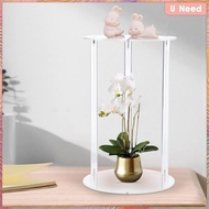 [Wishshopeeyas] Acrylic Plant Stand Plant Shelf Easy Installation Flower Stand Flower Display Rack for Wedding Centerpiece Event