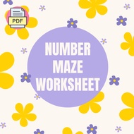 K28 - Number Maze Worksheet PDF | 1–20 Tracing & Counting Activity Book | Kindergarten Math Printabl