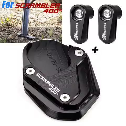 For Triumph Scrambler 400X 400 X Scrambler400X Motorcycle CNC Foot Side Stand Kickstand Extension Pa