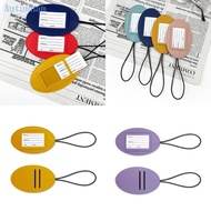 AUTU PU Baggage Label with Adjustable Elastic Cord Quickly Identify Your Baggage