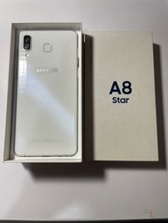 AMOLED螢幕 前後2400萬畫素 Samsung a8 star 64G 白色 9成新