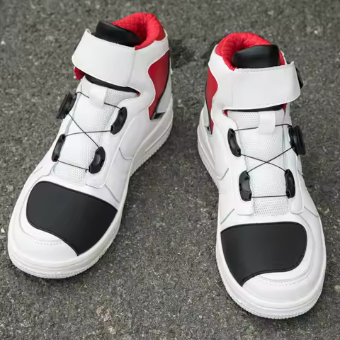Motorcycle Boots Unisex Motorbike Riding Shoes Breathable Biker Boots Motorboats Motorcycle Shoes Mo