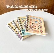[HARU] 80 Sheets Butter Bear series Aesthetic Notebook Notebook Journal Pocket Book
