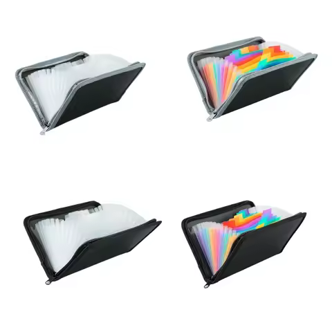 13 Pocket Receipt Coupon Organiser Receipt Wallet Small Expandable File Folder Small Accordion Folde
