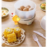 Half Boiled Egg Maker - Soft Boiled Egg Maker - Egg Cooker - Half Boil Eggs - Boiling Egg / Egg Boiler Mini Egg Steamer Household Automatic Power off Double Layer Steamed Egg