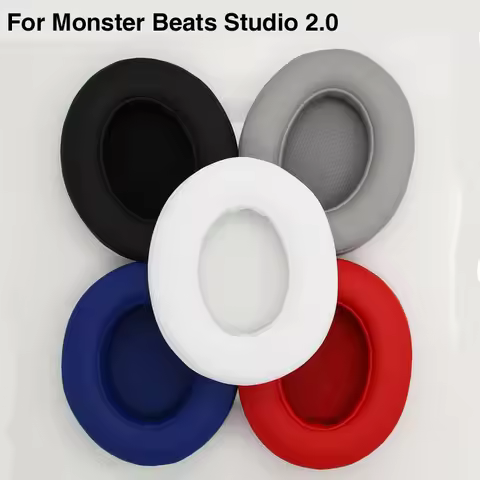 Leather Headphones Ear Pads For Monster Beats Studio 2.0/3.0 Wired/Wireless Headset Sponge Foam Cush