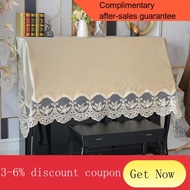 European Piano Cover Half Cover Gold Velvet Piano Dustproof Cover Full Cover High-End Piano Towel Lace Piano Cloth Cover