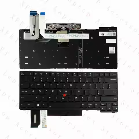 F US For Lenovo ThinkPad E480 L480 T480S T490 Backlight Keyboard 01YP280 01YP520