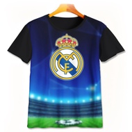 Real Madrid Real Madrid Football Club T-Shirt-9-designWD Boys Girls T-Shirt Ages 1 - 12 Years 3D Mov
