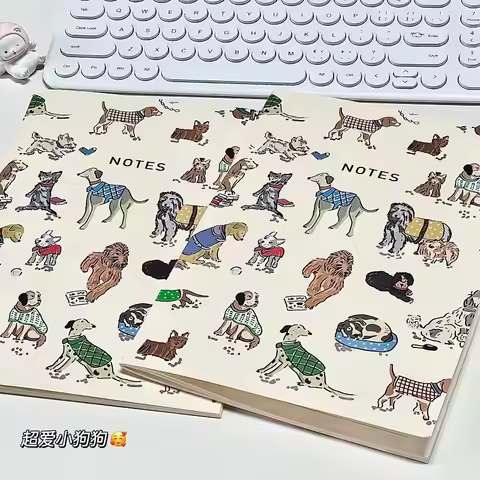 American-style Puppy Horizontal Notebook Niche and Non-replicable Daily Notebook