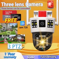 CAM720 three lens outdoor waterproof wifi 360 cctv camera 1080P IP alarm Security Cameras Cam 360 Hu