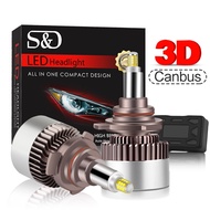 2Pcs H7 LED 25000LM H8 HB3 9005 HB4 9006 H11 Led Headlights Bulbs 9012 HIR2 H1 12sides 80W high powe