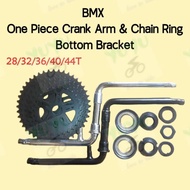 OPC One Piece Crank Arm BMX 1/2'' Size 20 BMX 165mm Arm BMX Chain Ring OPC Bottom Bracket BB Pedal