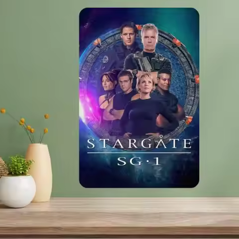 Stargate SG-1 Metal TV Show Poster Sign