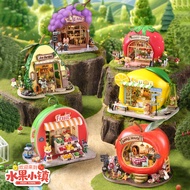【PPXD】Fruit Town Miniature House DIY House Dollhouse DIY Miniature House Miniature Model Mini House 