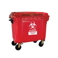 ถังขยะใหญ่พร้อมล้อเข็น 660 L ฮ