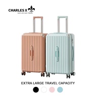 CHARLES X Large Capacity Universal Wheel Carrying Case 26/24/22 inch Multifunctional luggage compart