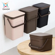 Oxihom Hanging Trash Can with Automatic Lid Plastic Trash Bin