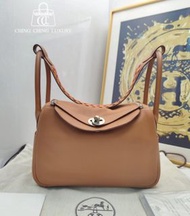 🌈Hermes🧡Lindy 26🧡金棕銀扣編織帶🧡98新🌈Swift皮🌟lindy26🌟lindy🌟愛馬仕🌟