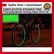 8 Strip Bicycle Tire Reflector Sticker / Reflective Bicycle Tire Sticker