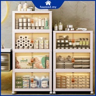 L37cm(1-6 Layers) Foldable Storage Cabinet With Wheels 2 Doors Stackable Storage Box Clothes Storage