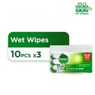 Dettol Ant-Bacterial Wet Wipes (3x10 wipes)
