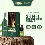 【2-IN-1 COLOUR CARE BUNDLE】HALAL 400ml Ginger Hair Colour Warna Rambut Tutup Uban 30ml Visible Shine