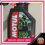 MESIN Motul Motor Oil 5100 4T 15W50 1000ML Ester Original Motul Technosynthese High Quality Engine O