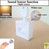 (High Quality 1.5watt LED) Plug in 3pin Smart Wall Light with (Radar/sound) motion Sensor Function /