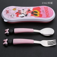 Bộ Thìa Đũa Bằng Thép Không Gỉ Disney Dành Cho Trẻ Sơ Sinh Bộ Đồ Ăn Uống Cho Trẻ Từ 2-3 Tuổi Bộ Đồ Ă