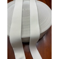 Cream white fashion elastic pants available in width 5cm-6cm