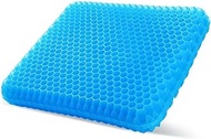 Gel Seat Cushion for Long Sitting, Extra Large Honeycomb Chair Pad Seat Pillow Double Thick for Lumbar Support/Pressure Relief/Coccyx Pain Relief for Wheelchair Office Chair Car Home.