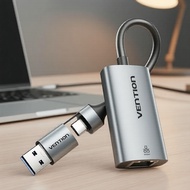 Vention USB-CRJ451000Mbps///Windows/iOS  Penyesuai Vention USB-C ke RJ45 Gigabit 1000Mbps untuk Tele