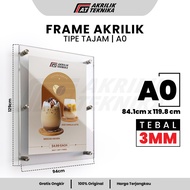 A0 3MM Acrylic Frame Wall Frame Poster Frame/ Acrylic Menu Display/