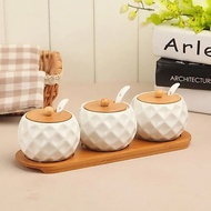 Seasoning jar spice jar Ceramic Seasoning Bottle jar Kitchen Supplies Seasoning Box Salt Shaker Suga