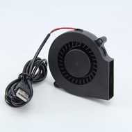 5V USB DC 7.5cm 7515 75x75x15mm 75x15mm Air turbo Blower cooling Fan Portable BBQ Fan with Speed for