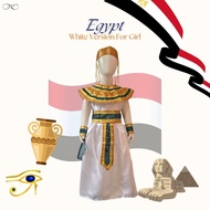 Egypt Traditional Costume for Girls [White Version] | Egyptian National Uniform/ African Continent C