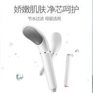 AT-🛫White Shower Nozzle Filter Supercharged Household Handheld Water Heater Shower Head Shower Head Shower Drop-Resistan