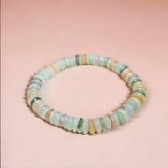 冰種多彩翡翠算盤珠手鍊 | 天然緬甸A貨翡翠 | 送禮