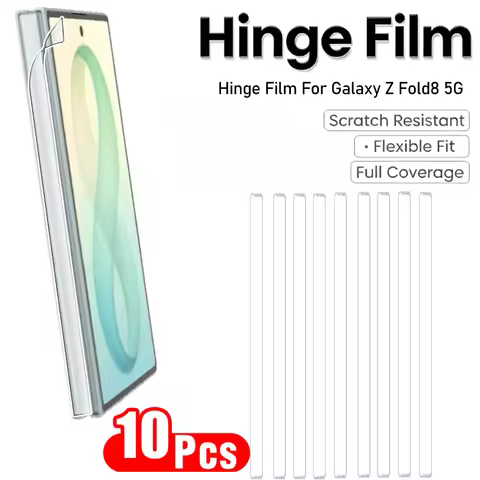 10Pcs Middle Border Sticker For Samsung Galaxy Z Fold8 5G Hinge Protector Hydrogel Film Z Fold7 Fold