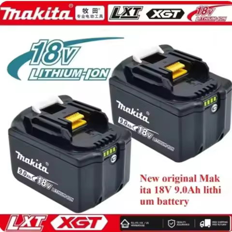 100% original Makita 18V battery 6.0Ah 9.0AH rechargeable battery, Makita BL1860 BL1850B BL1890B pow